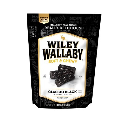 Wiley Wallaby Black Liquorice Candy -10oz