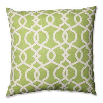 24.5"x24.5" Oversized Emory Square Throw Pillow Green - Pillow Perfect