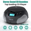 PHILCO Boombox, CD Player with FM Radio, MP3/WMA/CD-R/CD-RW, Stereo Sound, LED Display, 3.5mm Aux Input, Compact - 2 of 4
