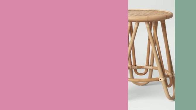 Tenella Round Rattan End Table Natural - Opalhouse&#8482; designed with Jungalow&#8482;, 2 of 9, play video
