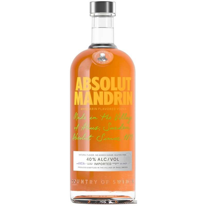 Absolut Mandarin Vodka - 1L Bottle, 1 of 7