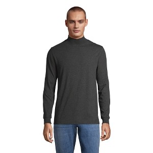 Lands' End Men's Super-T Mock Turtleneck - 1 of 4