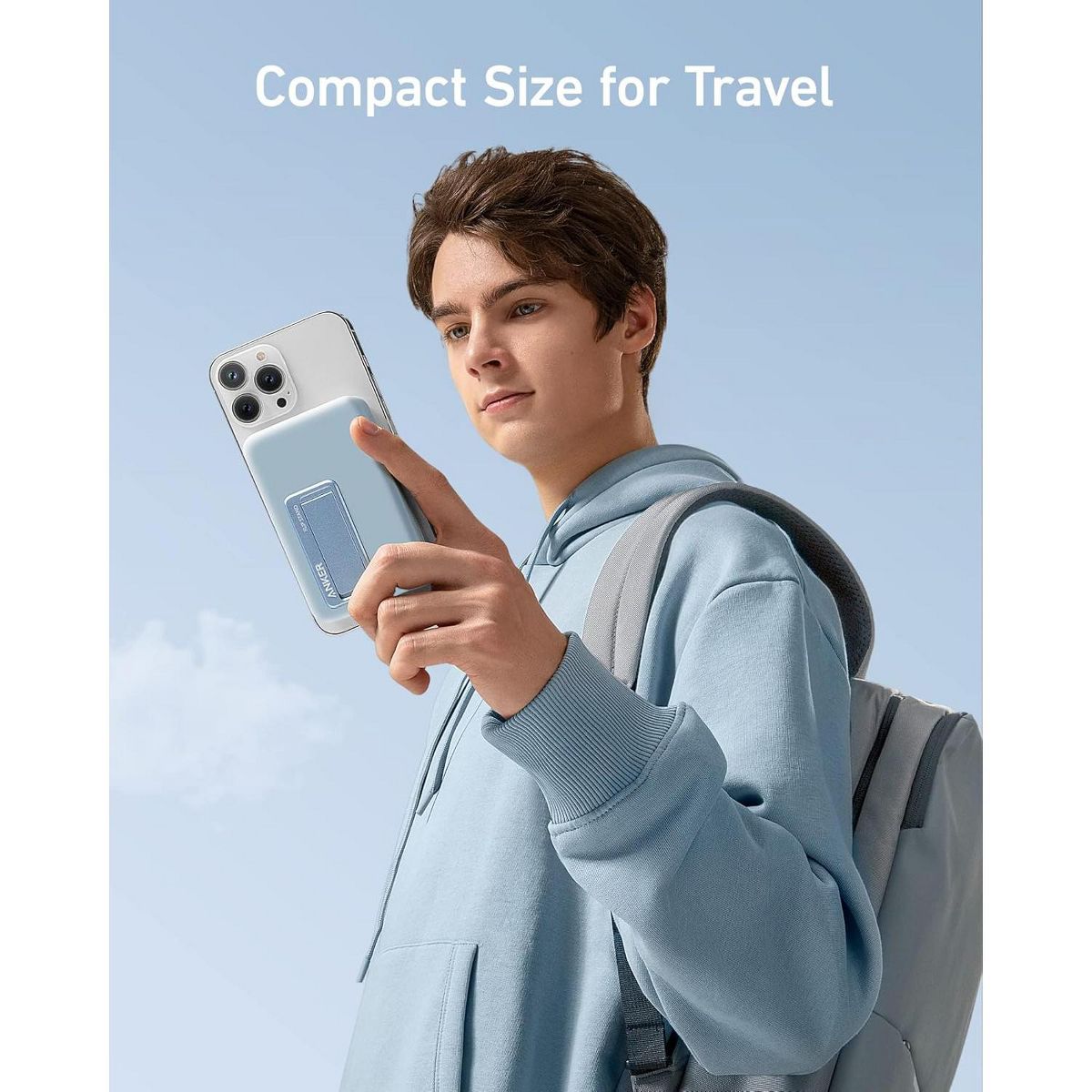 Anker 633 Magnetic Battery, 10,000mAh Foldable Wireless Portable Charger - thumbnail 7