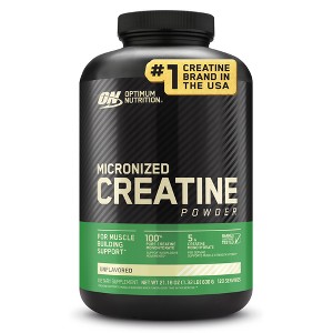Optimum Nutrition Creatine Monohydrate Powder - Unflavored - 600g - 120 Servings - 1 of 4