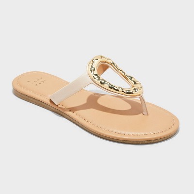 Image of Women's Helen Thong Sandals - A New Day™ Beige 10
