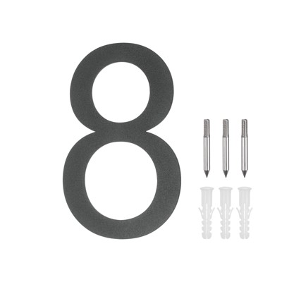 Unique Bargains 304 Stainless Steel Durable Waterproof Rustproof House Numbers 1 Pc