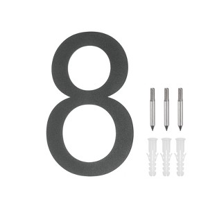Unique Bargains 304 Stainless Steel Durable Waterproof Rustproof House Numbers 1 Pc - 1 of 4