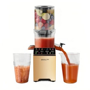 WHALL® Cold Press Juicer Machine with Touchscreen, Slow Masticating Machines with 3" Extra Large Feed Chute, Reverse Function, Soft & Hard Models - 1 of 4