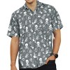 HAPPY BAY Mens Hawaiian Short Sleeve Button Down Shirt Men's Halloween Costumes Shirt Linen Effect Casual Holiday Summer Shirts for Men - 2 of 4