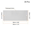 Unique Bargains Stainless Steel DIY Laser Printing Office Engraving Blank Card 35 Pcs - 2 of 4