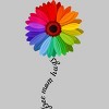 Adult Design By Humans Free Mom Hugs Pride Rainbow Sunflower By Avocato T-Shirt - 2 of 2