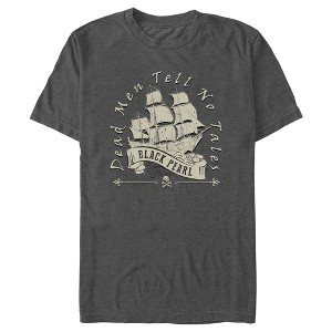 Men's Pirates of the Caribbean: Dead Man's Chest Dead Men Tell No Tales Black Pearl T-Shirt - 1 of 4