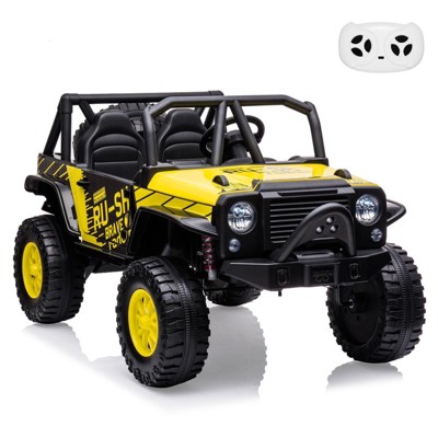 24V Kids Ride-On Truck Car, 2-Seater Electric Vehicle with Remote Control,for Boys and Girls