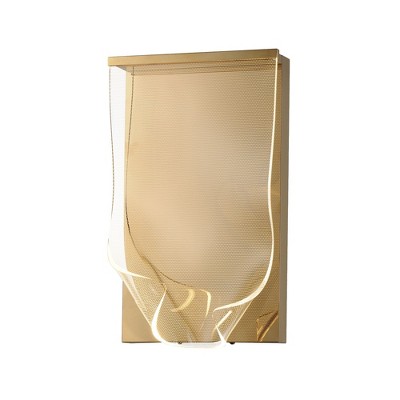 ET2 Lighting Rinkle 1 - Light Wall Light in  French Gold