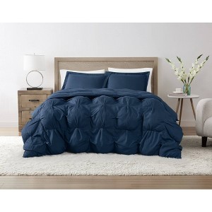 Truly Soft Oversized Puffer Comforter Set Navy Blue - 1 of 4