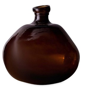 VivaTerra Recycled Round Glass Balloon Vase, 13" - 1 of 2