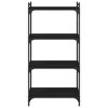 vidaXL Bookcase Storage Bookshelf Display Book Cabinet Black Engineered Wood - Black 23.6" 47.2" - 4 of 4