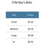 CTM Boy's Center Stitch Dress Belt - 3 of 4