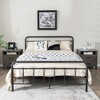 Tangkula 2PCS Nightstand End Table Sofa Bed Side Table w/ 2 Drawers Cable Hole Walnut - 2 of 4