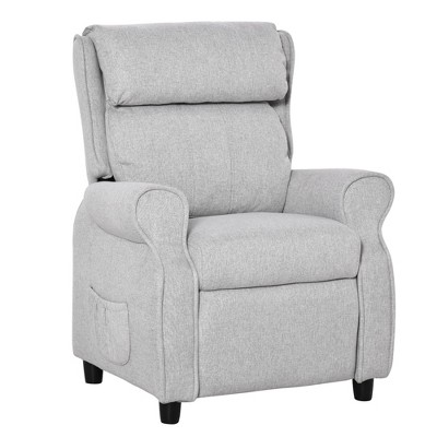 Qaba Kids Recliner Angle Adjustable Sofa Single Lounger Armchair Children Games Chair with Footrest 2 Side Pockets for 3-8 years