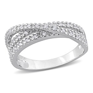 EVERLY JEWELRY | Sterling Silver 0.39 CT TGW White Cubic Zirconia Fashion Ring - 1 of 4
