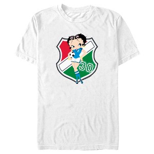 Men's Betty Boop Italy Soccer Badge T-Shirt - 1 of 4