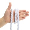 Unique Bargains Natural Twisted Cotton Rope 3 Strand Tug of War Rope with Sealing Tape - 4 of 4