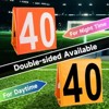GSE 11-Pack Football Yard Line Markers, Double-Sided Day & Night Yardage Markers with Mesh Bag for Football Training - 3 of 4