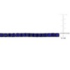 EVERLY JEWELRY |Men's Black Rhodium Plated Sterling  Silver  17ct TGW Created Blue Sapphire Tennis Bracelet- 9 in - 2 of 4
