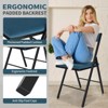 SUGIFT Padded Folding Chairs with Double Hinges - 4 of 4