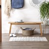 Design Imports Geometric Textured Fringe - Gray - 2 X3 Ft - 4 of 4