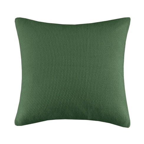 Ink ivy 26 x26 Oversized Bree Knit Euro Square Throw Pillow Cover Green Acrylic Machine Washable Hidden Zipper Target