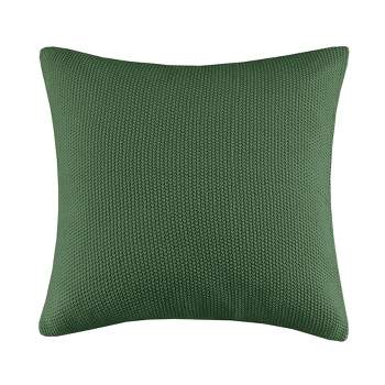 Ink+Ivy 26"x26" Oversized Bree Knit Euro Square Throw Pillow Cover Green