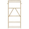 vidaXL Clothes Rack with Shelves 80x40x175cm Bamboo, Clothes Rack with Shelf, Bamboo Clothes Hanger, Coat Rack with Hook - 4 of 4