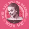 Women's Mean Girls Valentine's Day Regina George Why Are You So Obsessed With Me Racerback Tank Top - 2 of 4