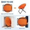 Foldable Lounger Faux Fur Saucer Chair for Dorm & Bedroom - 3 of 4