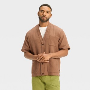 Houston White Men's Shirt Jacket - Brown - 1 of 3