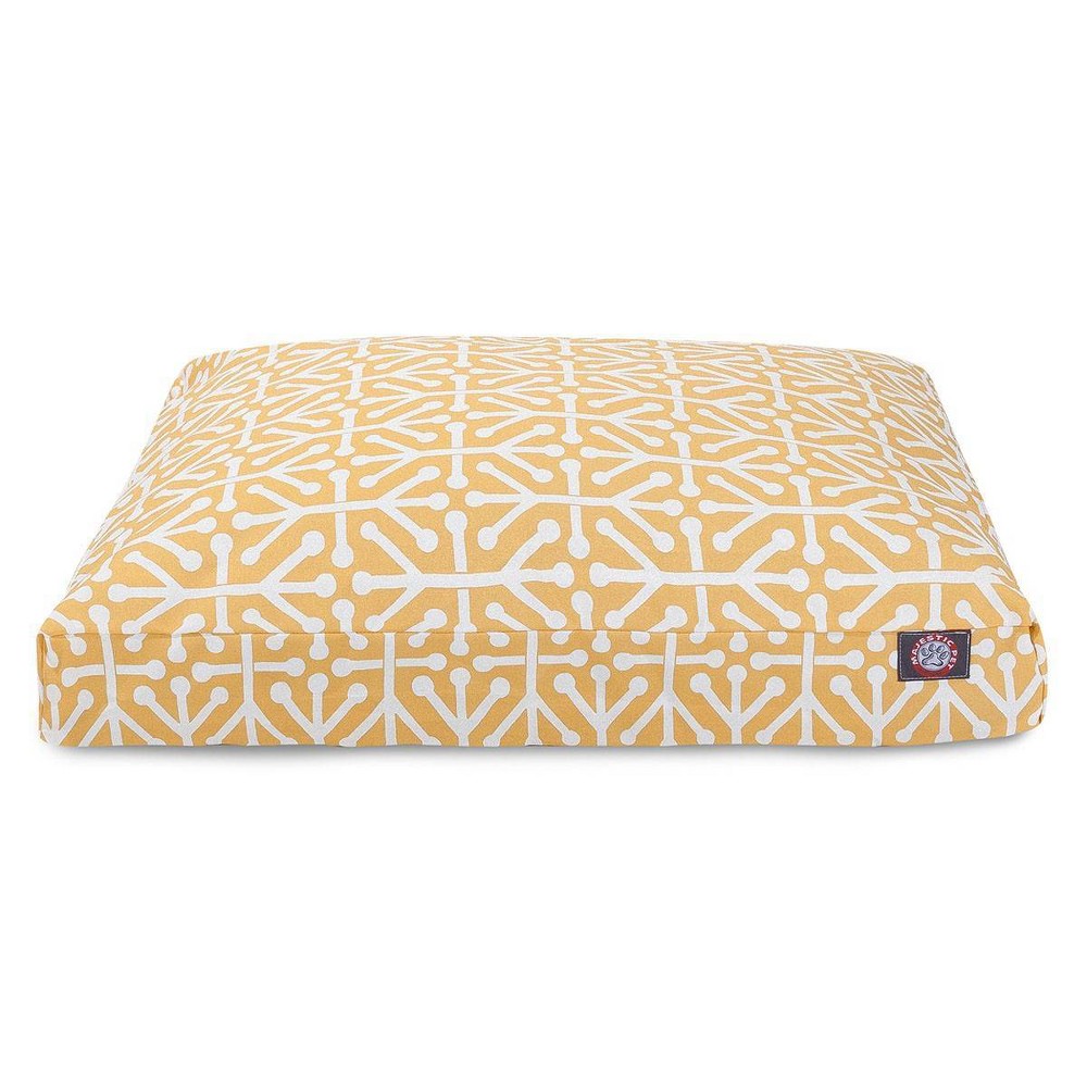 Photos - Bed & Furniture Majestic Pet Aruba Rectangle Dog Bed - Citrus - Medium - M 