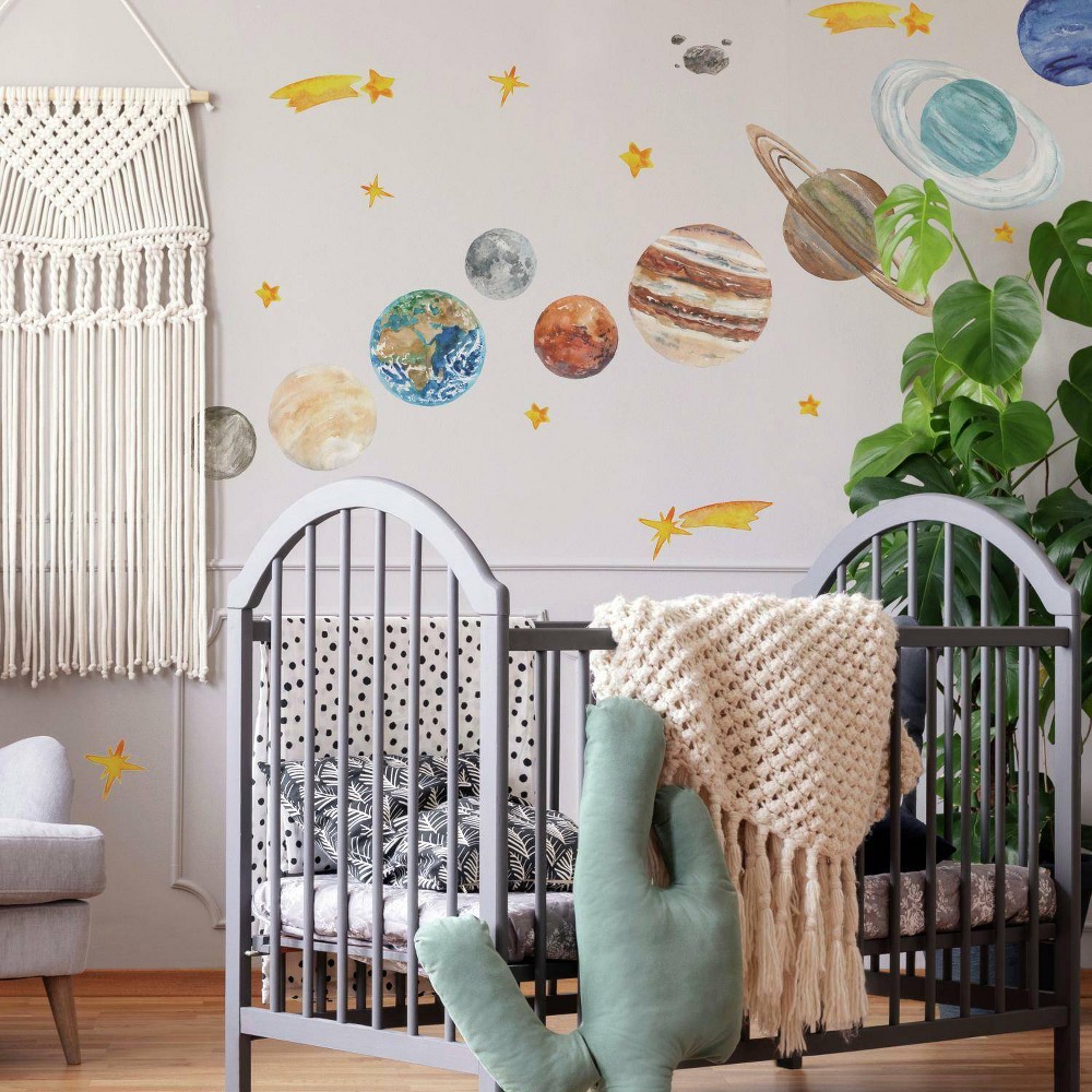 Photos - Other interior and decor Roommates Planets Peel and Stick Giant Wall Decal  