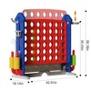 JUJABU 4-to-Score Giant Game Set with Mesh Bag, Jumbo Connect 4, Basketball Hoop, Ring Toss & Golf with Adjustable Height for Indoor/Outdoor - 3 of 4