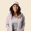 Dalix Astronaut Embroidered Fleece Zip Washed Hoodie Cold Fall Winter Women - 3 of 4