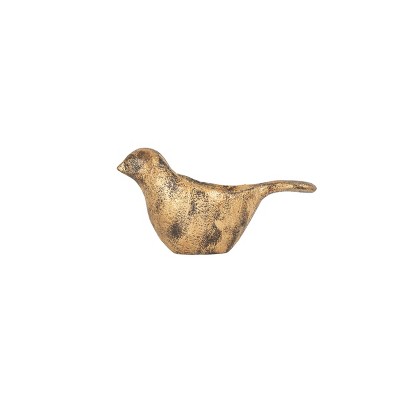 Rustic Bird Mini Planter Brass Metal by Foreside Home & Garden