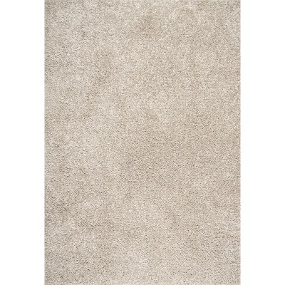 Image of nuLOOM Kara Solid Shag Shags - Beige 6' 7" x 9'