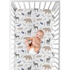 Sweet Jojo Designs Fitted Crib Sheet - Woodland Animals - image 4 of 4