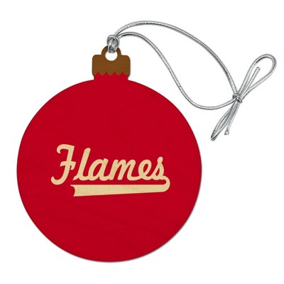 UIC Secondary Logo Wood Christmas Tree Holiday Ornament