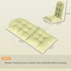 Aghana Digitals Beige Adirondack Chair Cushion Set: 2-Piece Tufted High Back Patio Cushions with Beige 48.80×20.50×3.90 in - 3 of 4