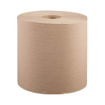 Windsoft Hardwound Roll Towels, 1-Ply, 8" x 800 ft, Natural, 6 Rolls/Carton