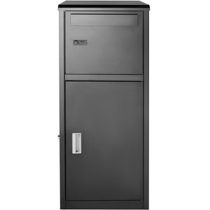 VEVOR Package Delivery Boxes for Outside 16.2"x15.8"x44", Galvanized Steel Package Delivery Box with Coded Lock, Removable Anti-theft Baffle, Black - 1 of 4