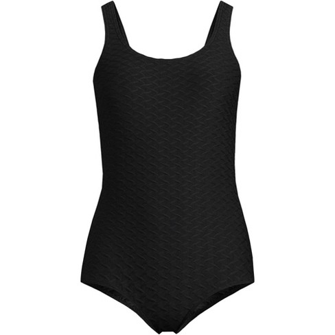 Lands' End Women's Long Slendersuit Carmela Tummy Control Chlorine  Resistant One Piece Swimsuit - 12 - Blackberry : Target