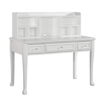 Jenna Desk with Hutch White - Picket House Furnishings